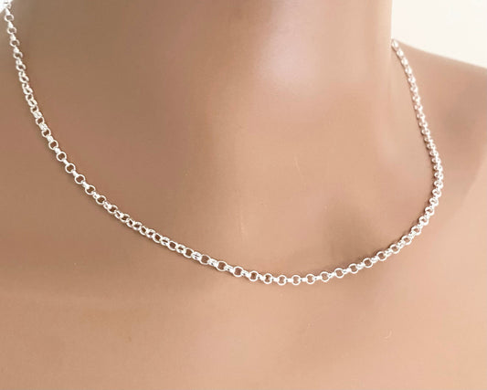 Simple Silver Chain Necklace