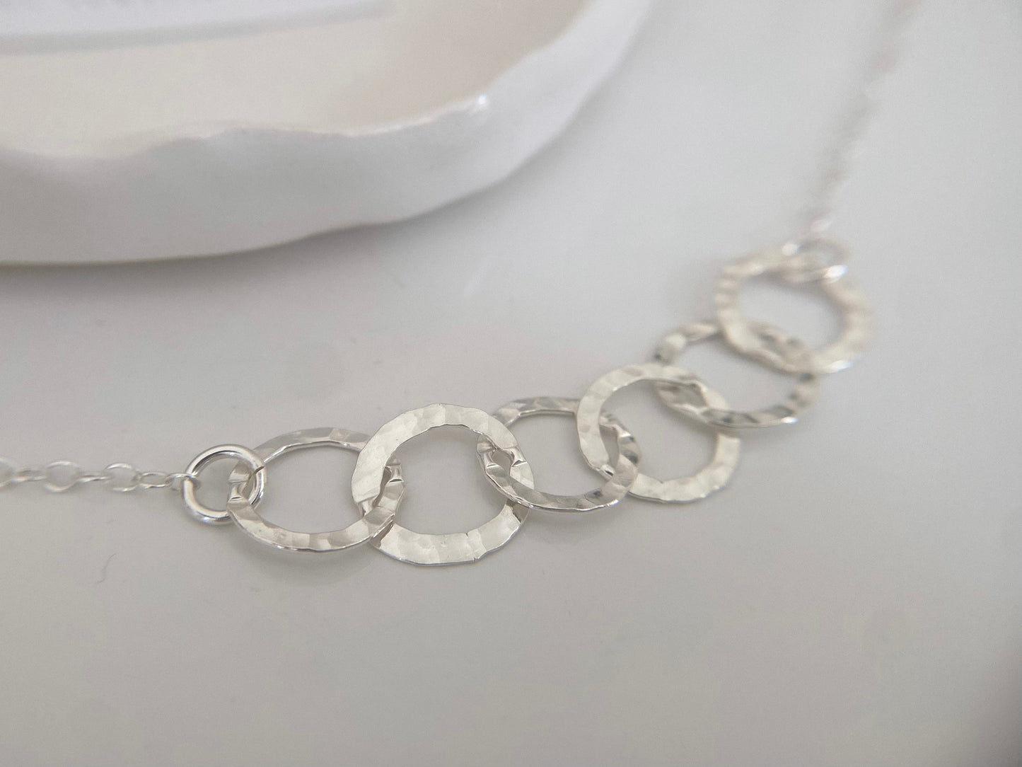 60th Birthday Sterling Silver Interlinked Necklace