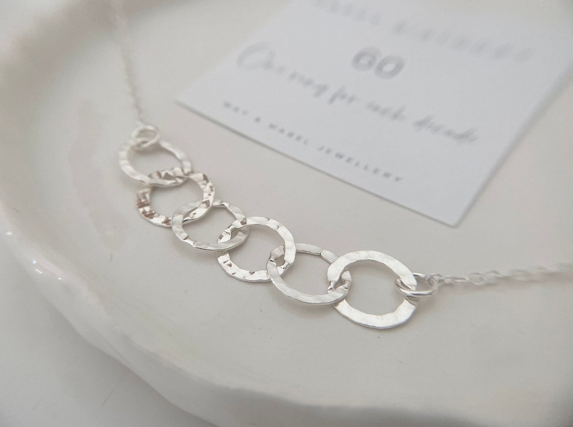 Silver 60th necklace