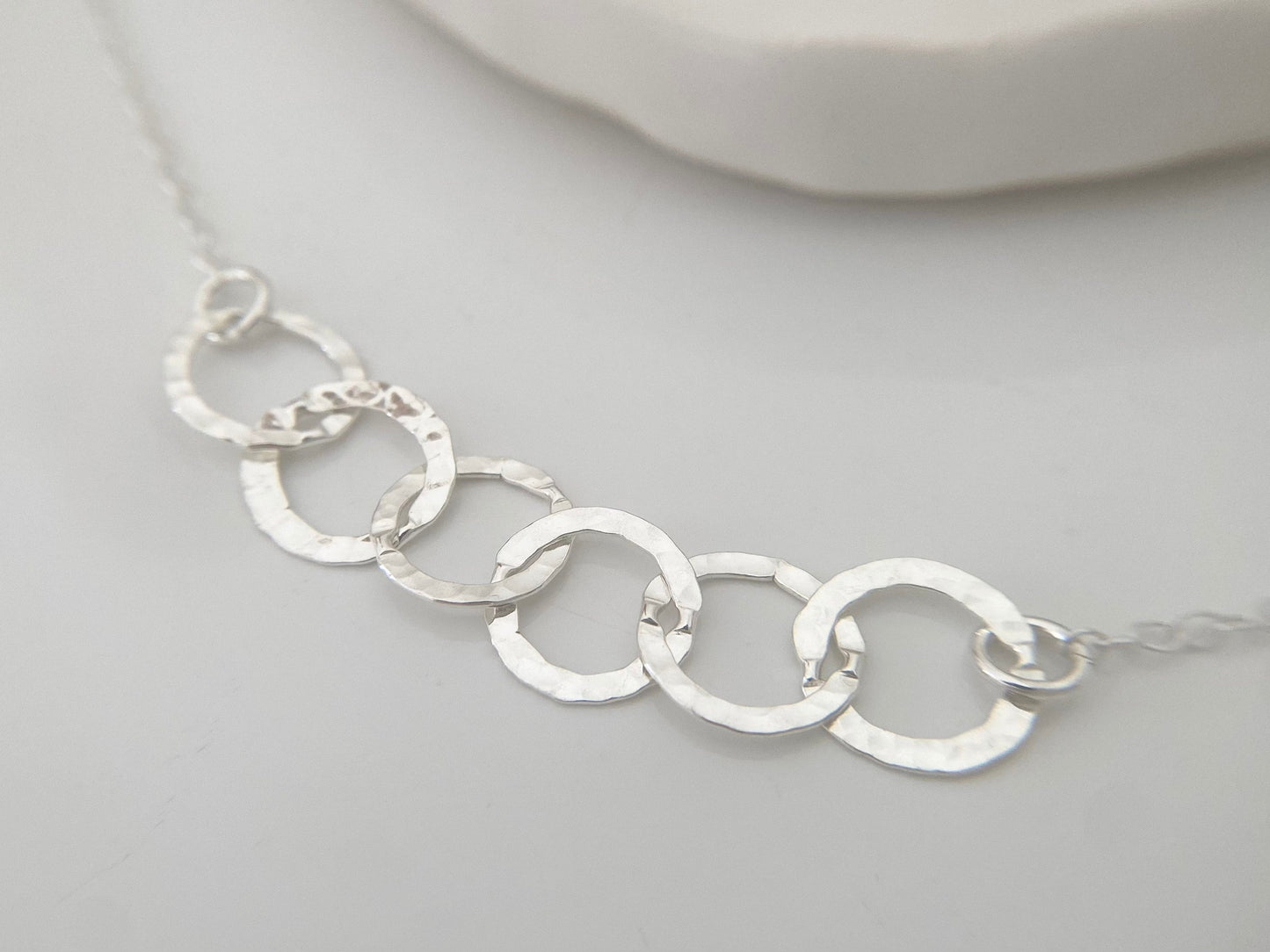 60th Birthday Sterling Silver Interlinked Necklace