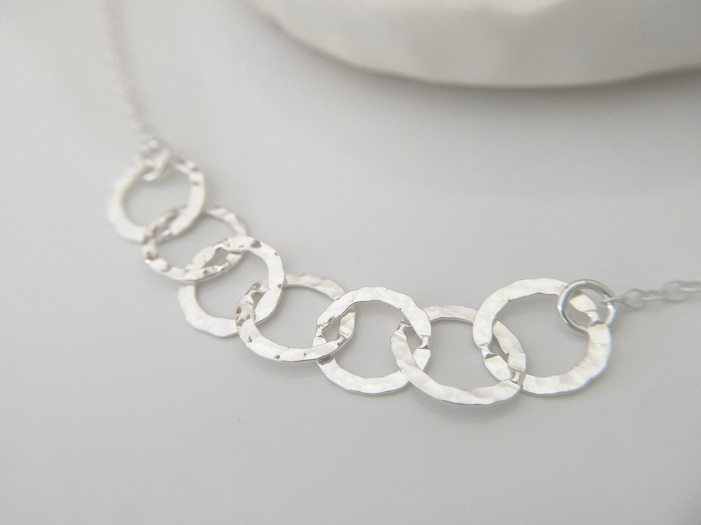 70th Birthday Sterling Silver Interlinked Necklace