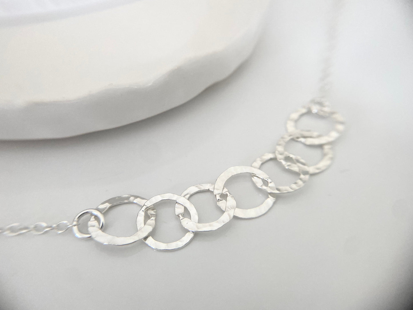 70th Birthday Sterling Silver Interlinked Necklace