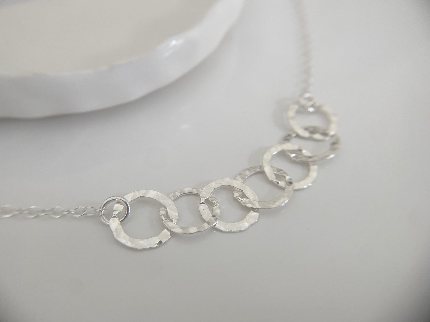 70th Birthday Sterling Silver Interlinked Necklace