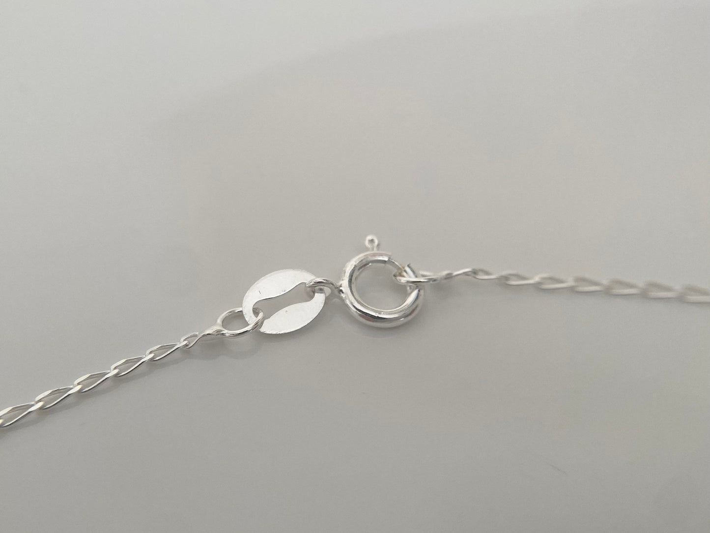 50th Birthday Sterling Silver Necklace with Rondelle Beads